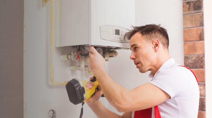 Local tankless water heater installation in Kingsford Heights, IN